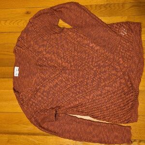 Cloud Chaser Women's Salmon Pink Knit Sweater